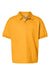 Gildan 8800B/G880B Youth DryBlend Moisture Wicking Short Sleeve Polo Shirt Gold Flat Front