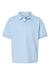 Gildan 8800B/G880B Youth DryBlend Moisture Wicking Short Sleeve Polo Shirt Light Blue Flat Front