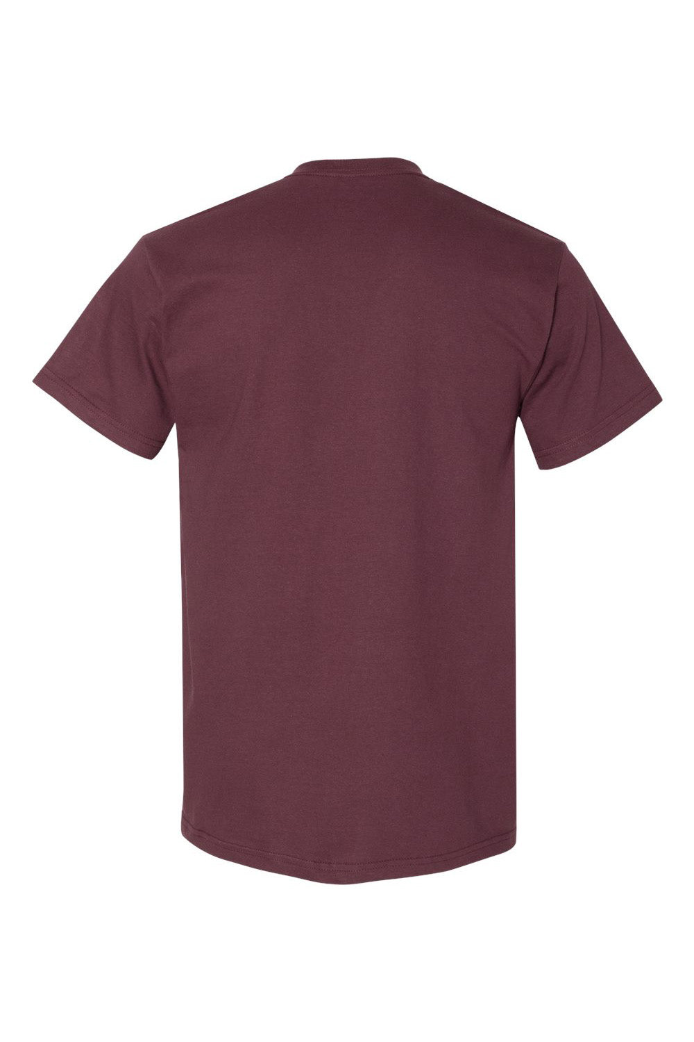 Gildan H000 Mens Hammer Short Sleeve Crewneck T-Shirt Sport Dark Maroon Flat Back