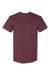 Gildan H000 Mens Hammer Short Sleeve Crewneck T-Shirt Sport Dark Maroon Flat Front