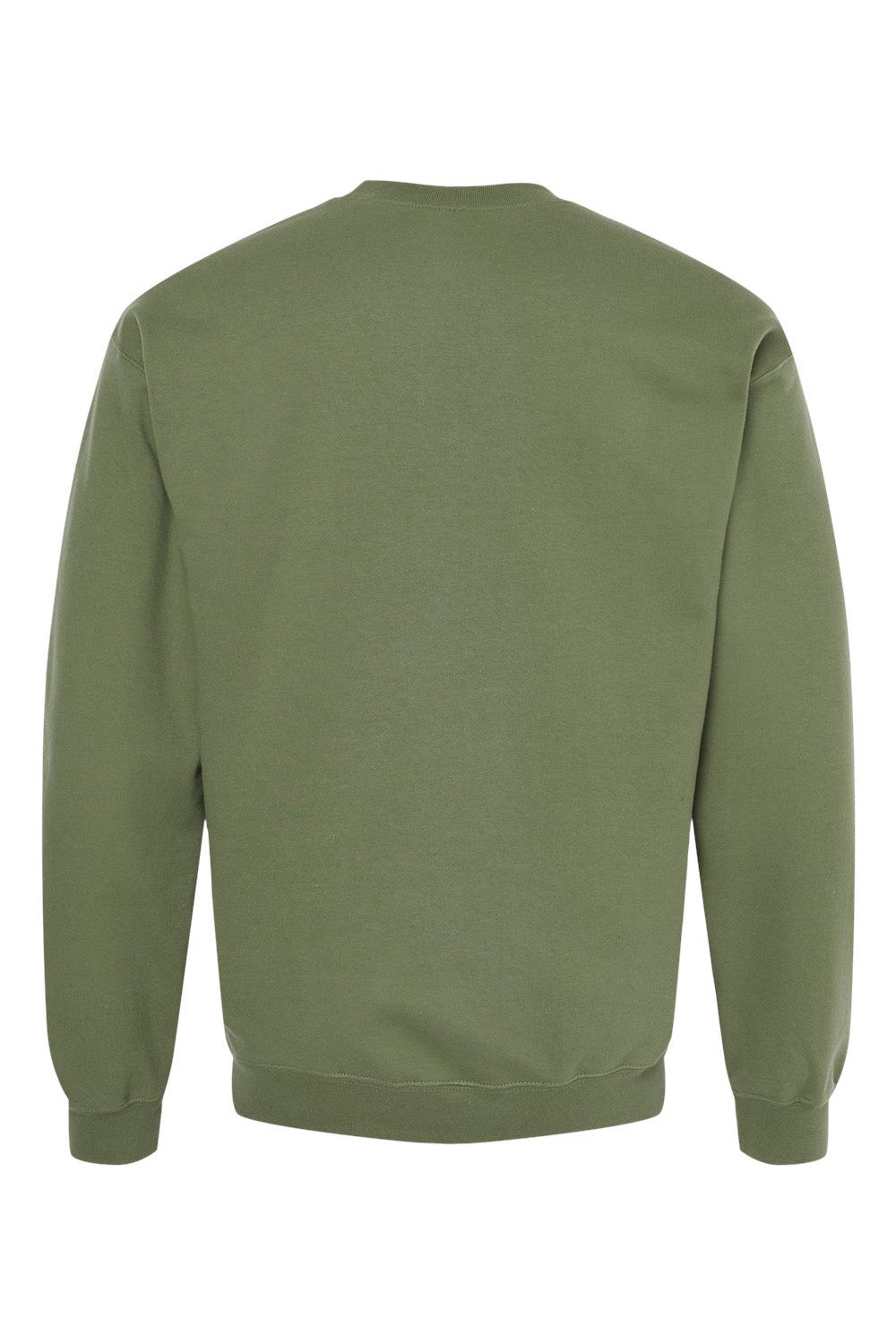 Gildan SF000 Mens Softstyle Crewneck Sweatshirt Military Green Flat Back