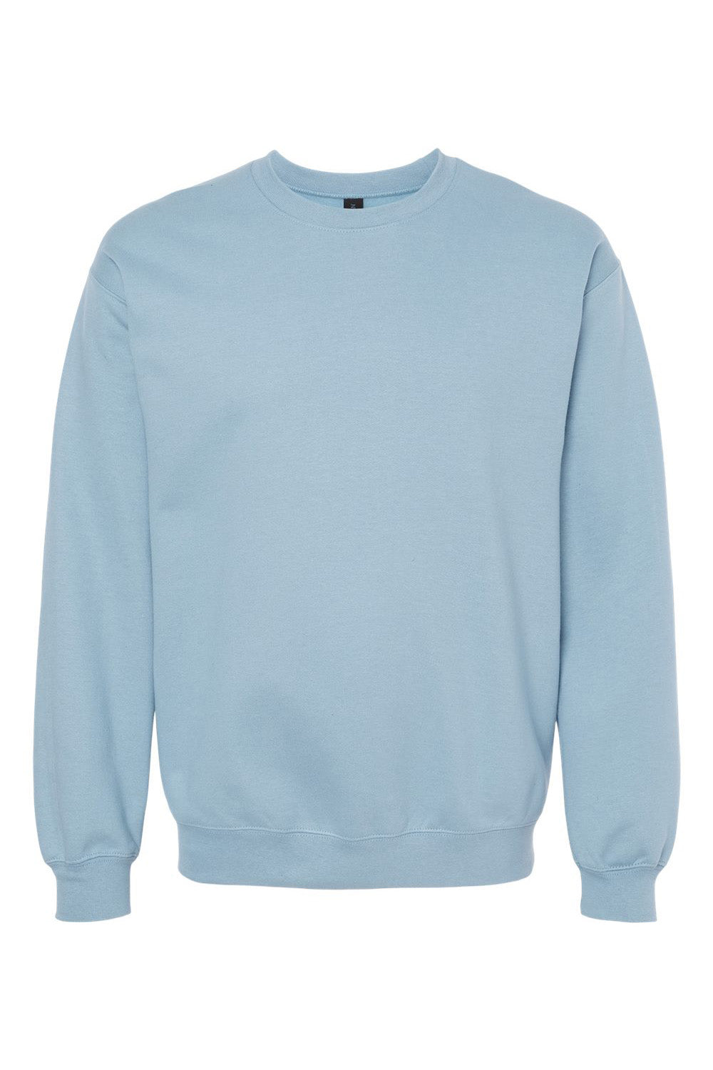 Gildan SF000 Mens Softstyle Crewneck Sweatshirt Stone Blue Flat Front