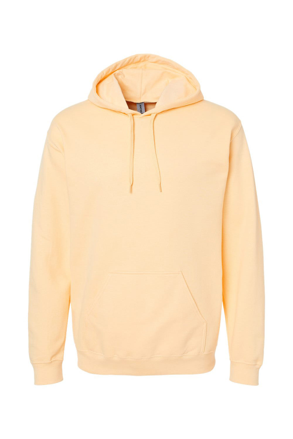 Gildan SF500 Mens Softstyle Hooded Sweatshirt Hoodie w/ Pouch Pocket Yellow Haze Flat Front