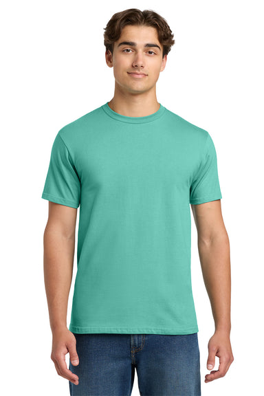 Gildan H000 Mens Hammer Short Sleeve Crewneck T-Shirt Chalky Mint Blue Model Front