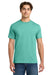 Gildan H000 Mens Hammer Short Sleeve Crewneck T-Shirt Chalky Mint Blue Model Front