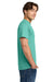 Gildan H000 Mens Hammer Short Sleeve Crewneck T-Shirt Chalky Mint Blue Model Side