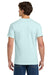 Gildan H000 Mens Hammer Short Sleeve Crewneck T-Shirt Chambray Blue Model Back