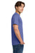 Gildan H000 Mens Hammer Short Sleeve Crewneck T-Shirt Flo Blue Model Side