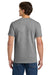 Gildan H000 Mens Hammer Short Sleeve Crewneck T-Shirt Heather Graphite Grey Model Back