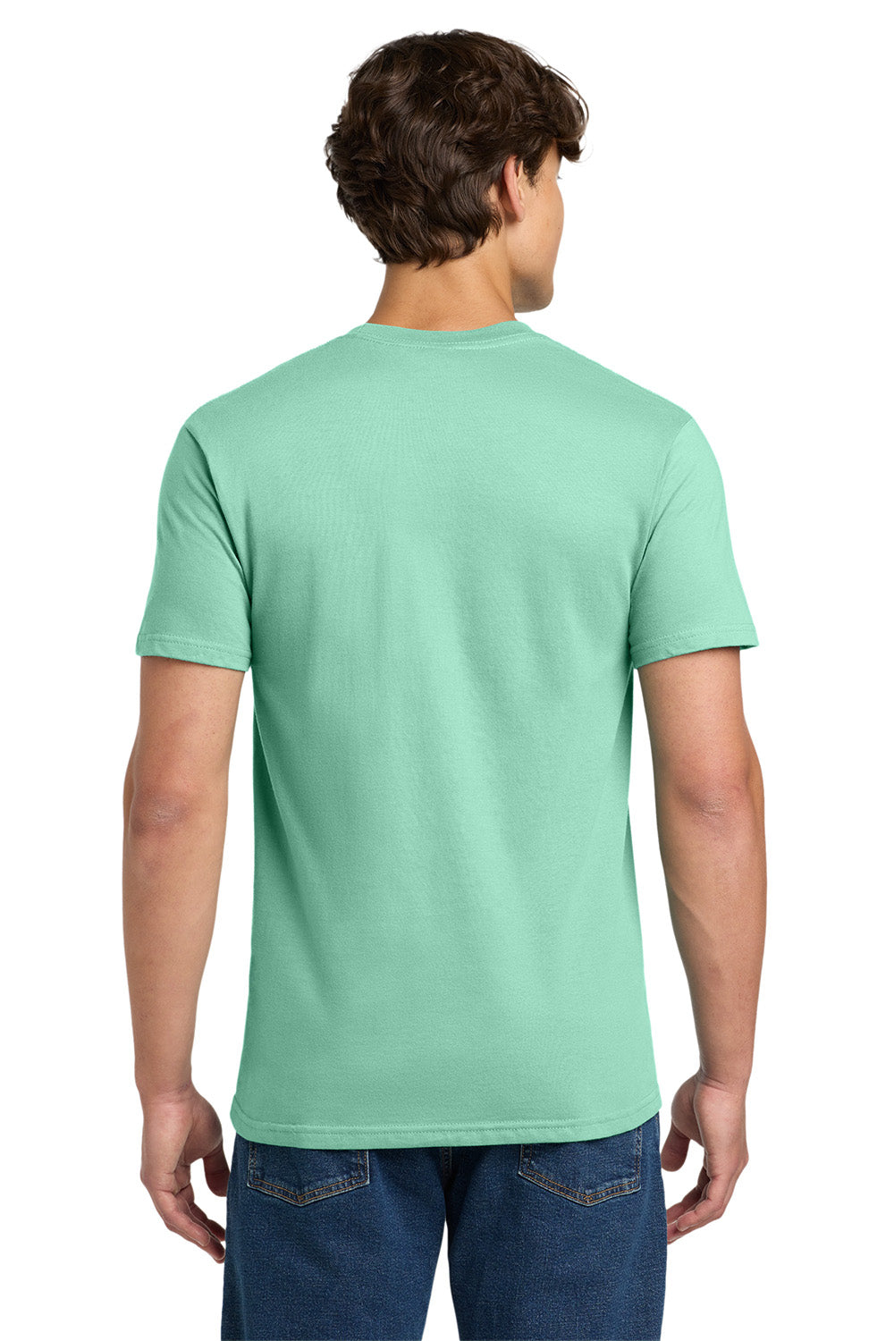 Gildan H000 Mens Hammer Short Sleeve Crewneck T-Shirt Island Reef Green Model Back