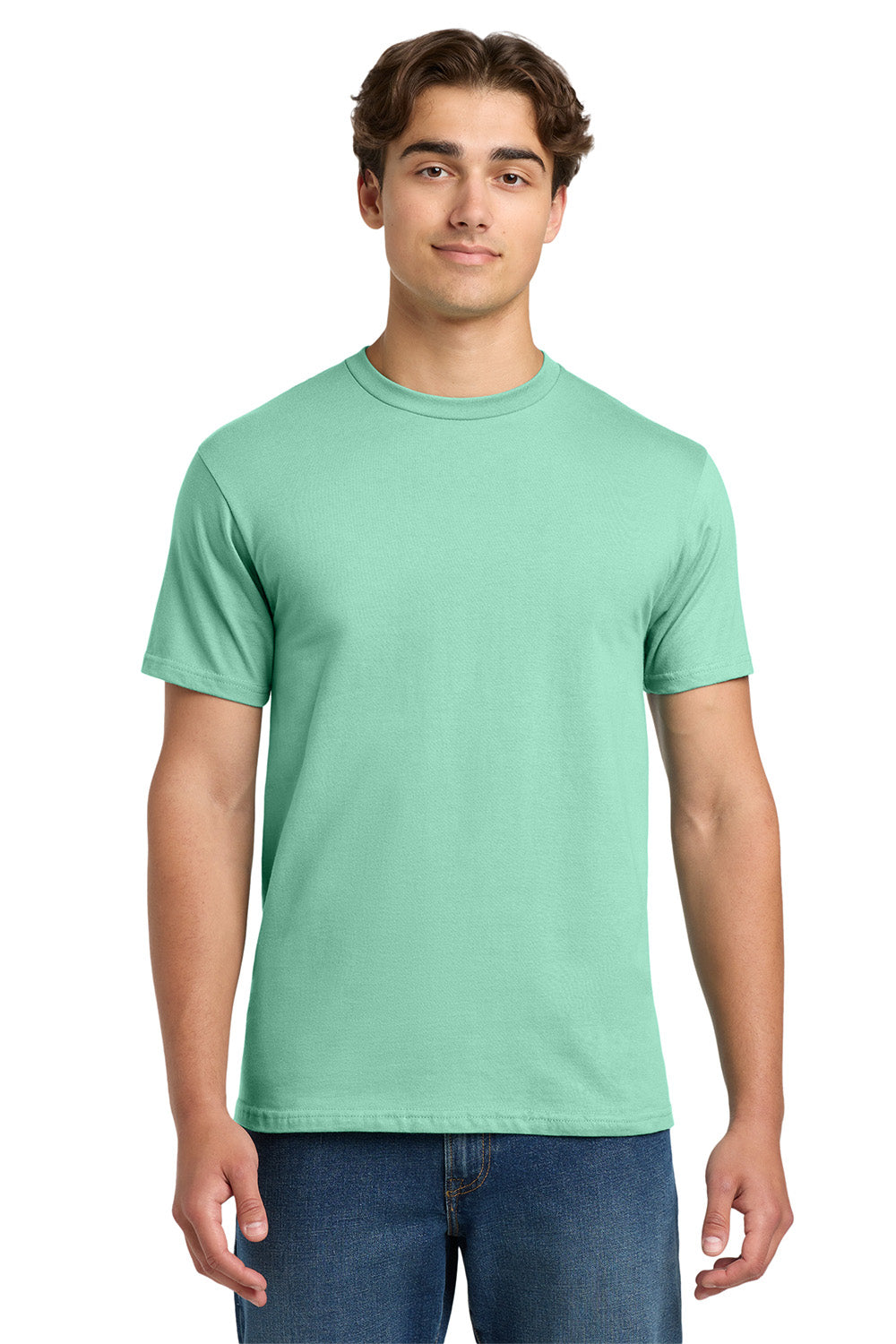 Gildan H000 Mens Hammer Short Sleeve Crewneck T-Shirt Island Reef Green Model Front