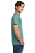 Gildan H000 Mens Hammer Short Sleeve Crewneck T-Shirt Seafoam Green Model Side