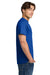 Gildan H000 Mens Hammer Short Sleeve Crewneck T-Shirt Sport Royal Blue Model Side