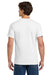 Gildan H000 Mens Hammer Short Sleeve Crewneck T-Shirt White Model Back