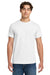 Gildan H000 Mens Hammer Short Sleeve Crewneck T-Shirt White Model Front