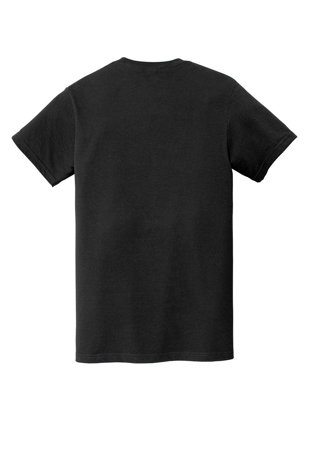 Gildan H000 Mens Hammer Short Sleeve Crewneck T-Shirt Black Flat Back