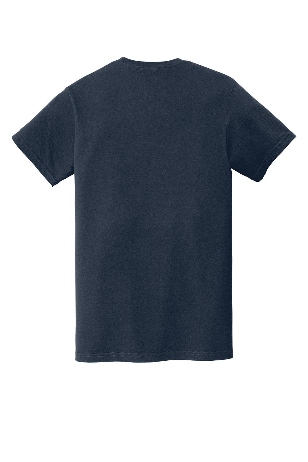 Gildan H000 Mens Hammer Short Sleeve Crewneck T-Shirt Sport Dark Navy Blue Flat Back