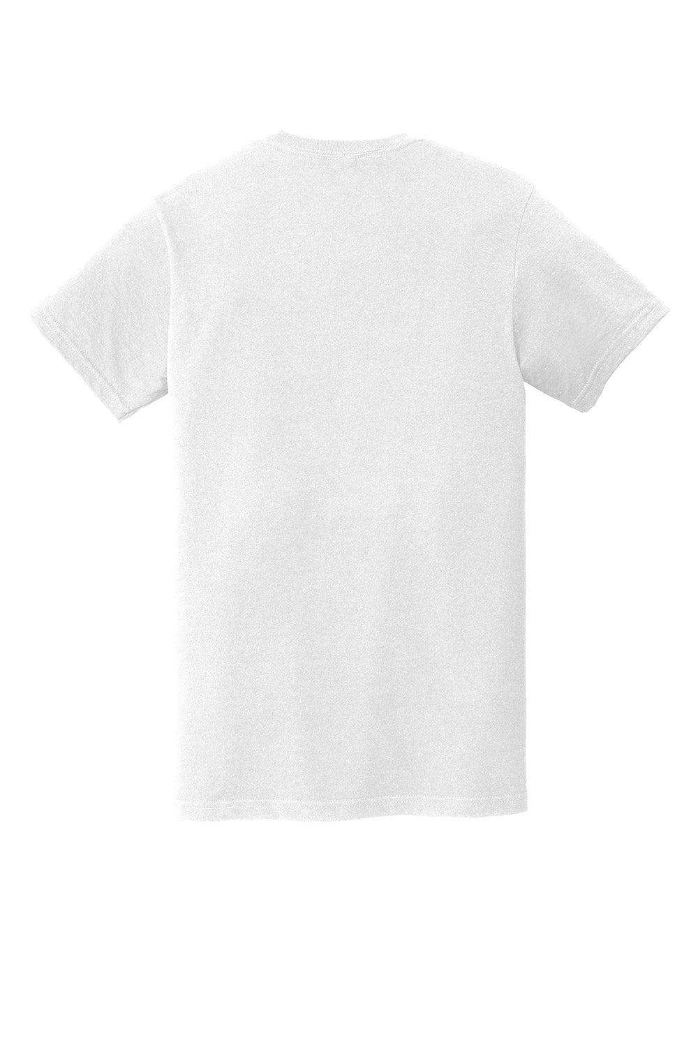 Gildan H000 Mens Hammer Short Sleeve Crewneck T-Shirt White Flat Back