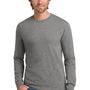 Gildan Mens Hammer Long Sleeve Crewneck T-Shirt - Heather Graphite Grey