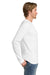 Gildan H400 Mens Hammer Long Sleeve Crewneck T-Shirt White Model Side