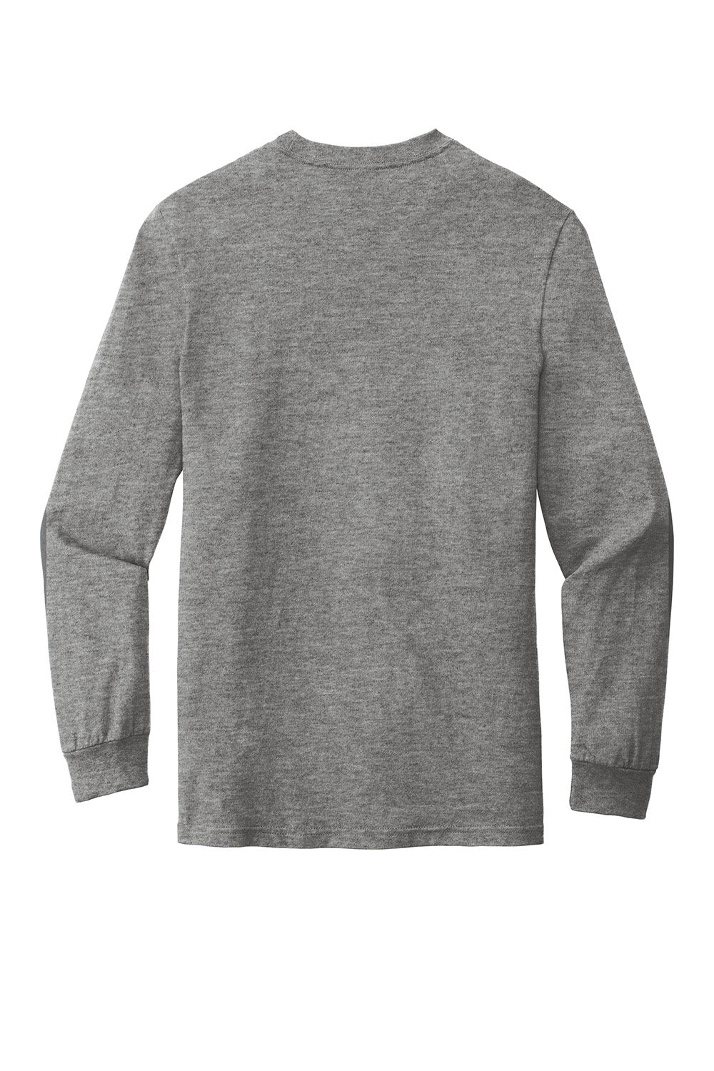 Gildan H400 Mens Hammer Long Sleeve Crewneck T-Shirt Heather Graphite Grey Flat Back