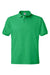 Hanes 054X/054 Mens EcoSmart Short Sleeve Polo Shirt Kelly Green Flat Front