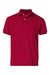 Hanes 054Y Youth EcoSmart Short Sleeve Polo Shirt Deep Red Flat Front