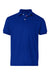 Hanes 054Y Youth EcoSmart Short Sleeve Polo Shirt Deep Royal Blue Flat Front