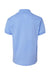 Hanes 054Y Youth EcoSmart Short Sleeve Polo Shirt Light Blue Flat Back