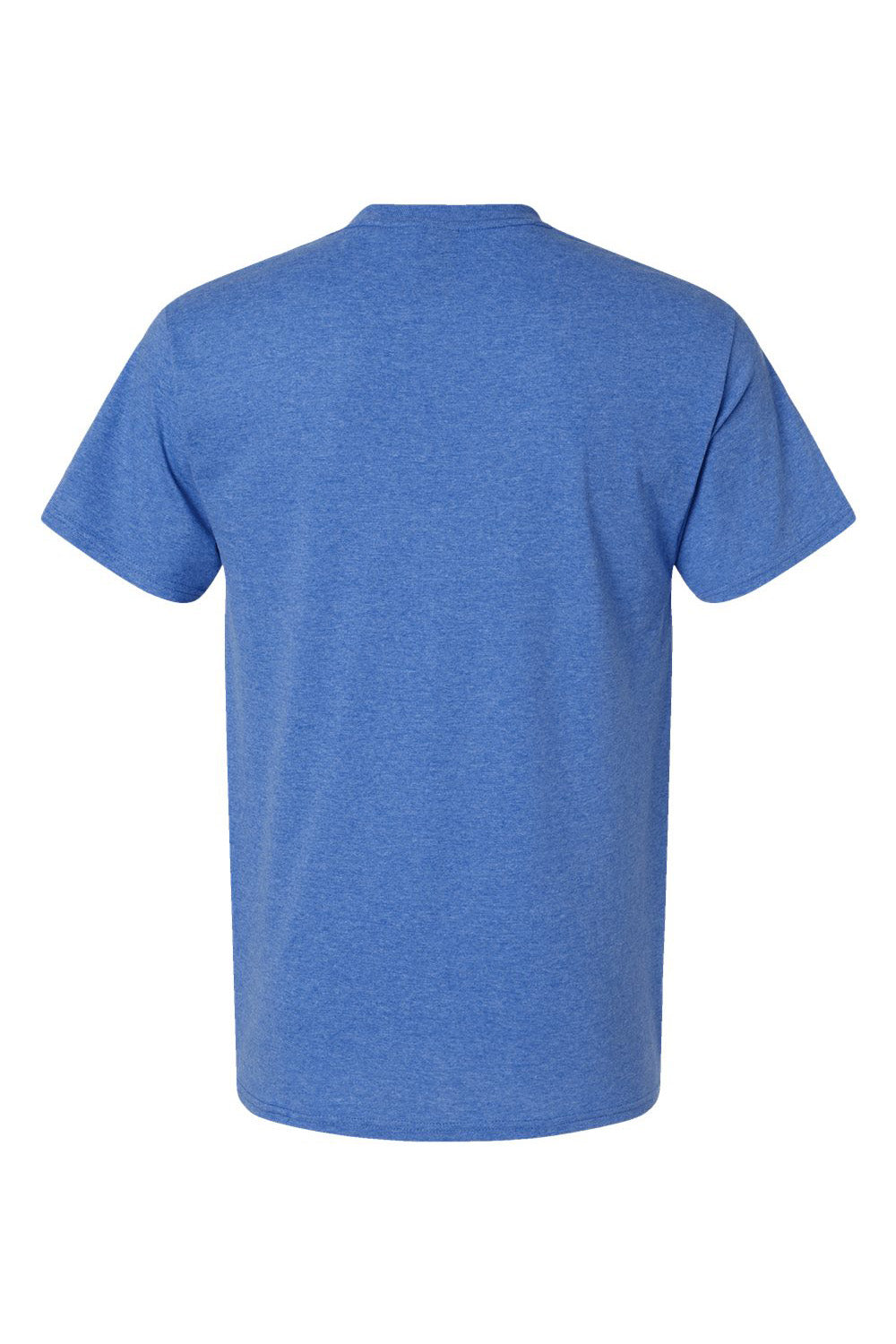 Hanes 42TB Mens X-Temp FreshIQ Moisture Wicking Short Sleeve Crewneck T-Shirt Heather Bonnet Blue Flat Back