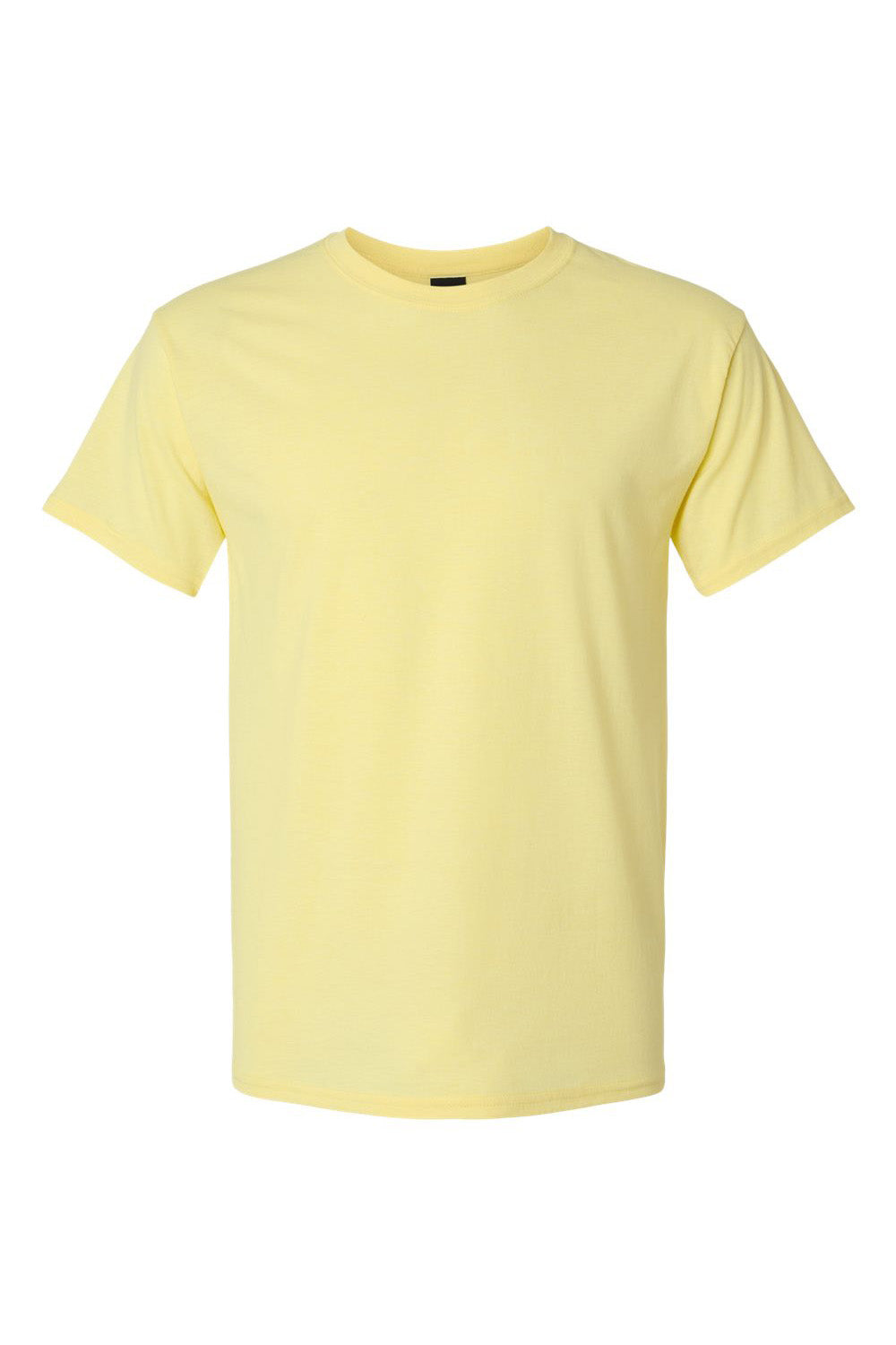 Hanes 42TB Mens X-Temp FreshIQ Moisture Wicking Short Sleeve Crewneck T-Shirt Heather Lemon Merangue Yellow Flat Front