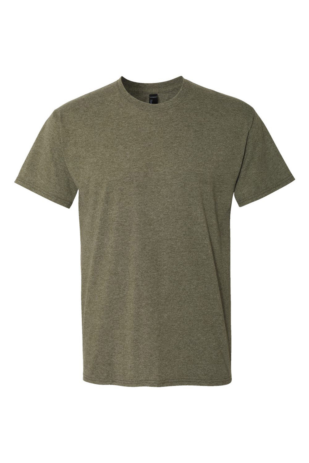 Hanes 42TB Mens X-Temp FreshIQ Moisture Wicking Short Sleeve Crewneck T-Shirt Military Green Flat Front