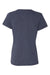 Hanes 42VT Womens X-Temp FreshIQ Moisture Wicking Short Sleeve V-Neck T-Shirt Navy Blue Flat Back