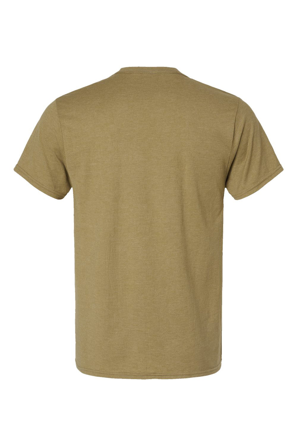 Hanes 4980 Mens Nano-T Short Sleeve Crewneck T-Shirt Heather Brown Sugar Flat Back