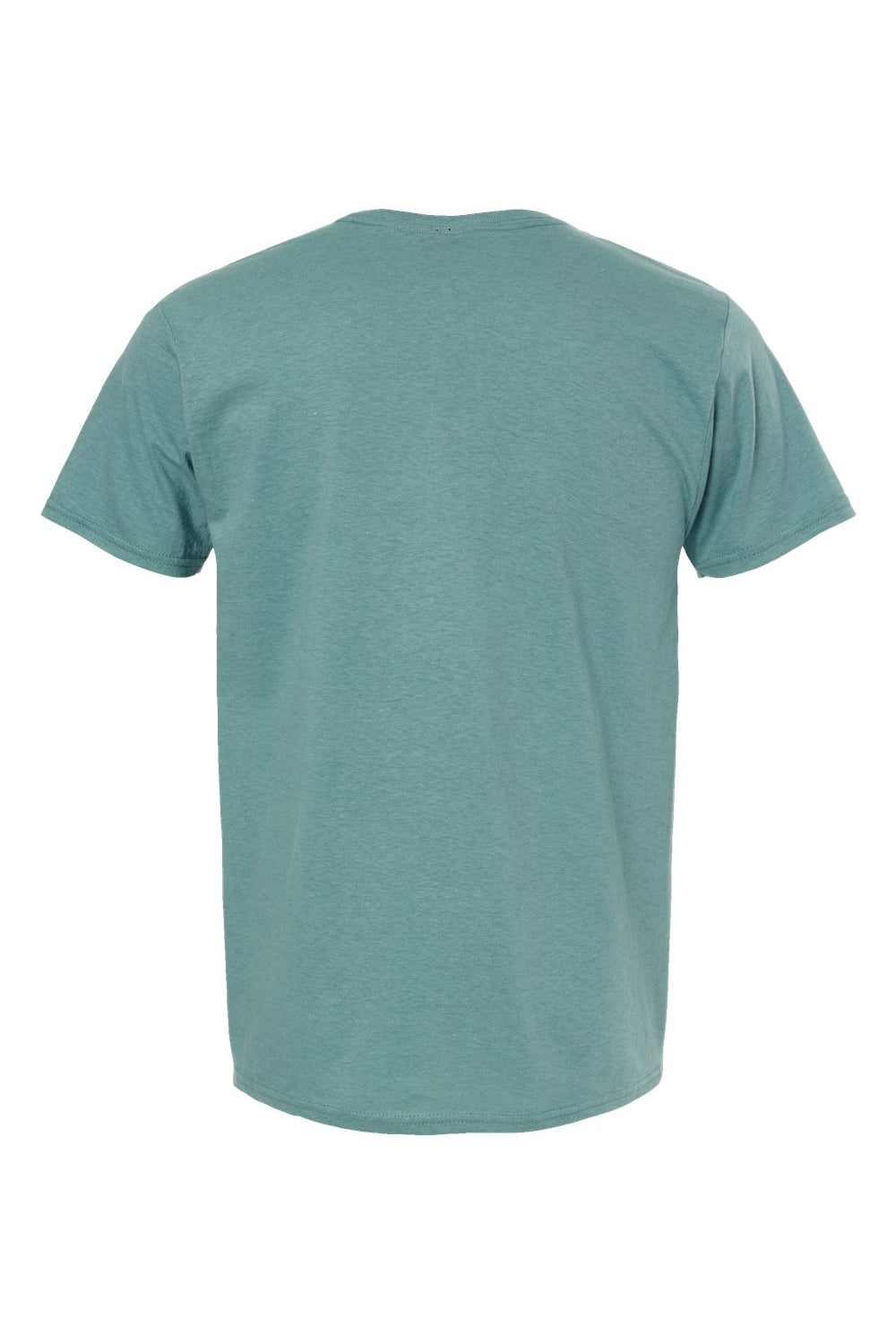 Hanes 4980 Mens Nano-T Short Sleeve Crewneck T-Shirt Marbled Green Clay Flat Back