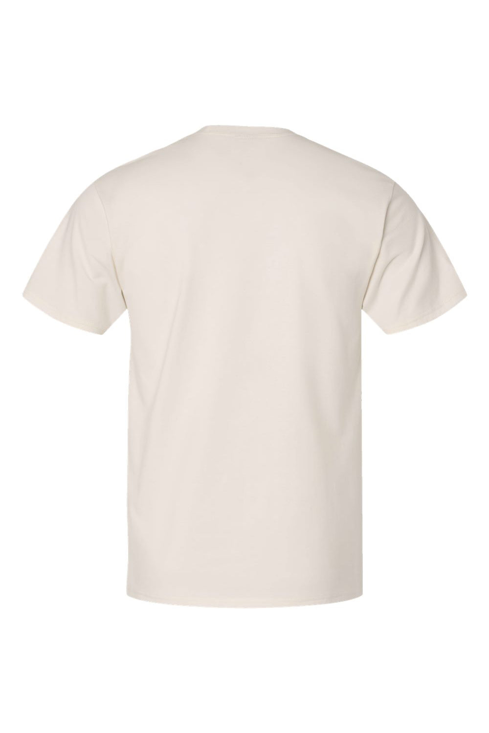 Hanes 4980 Mens Nano-T Short Sleeve Crewneck T-Shirt Parchment Flat Back