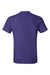 Hanes 4980 Mens Nano-T Short Sleeve Crewneck T-Shirt Purple Flat Back