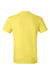 Hanes 4980 Mens Nano-T Short Sleeve Crewneck T-Shirt Yellow Flat Back