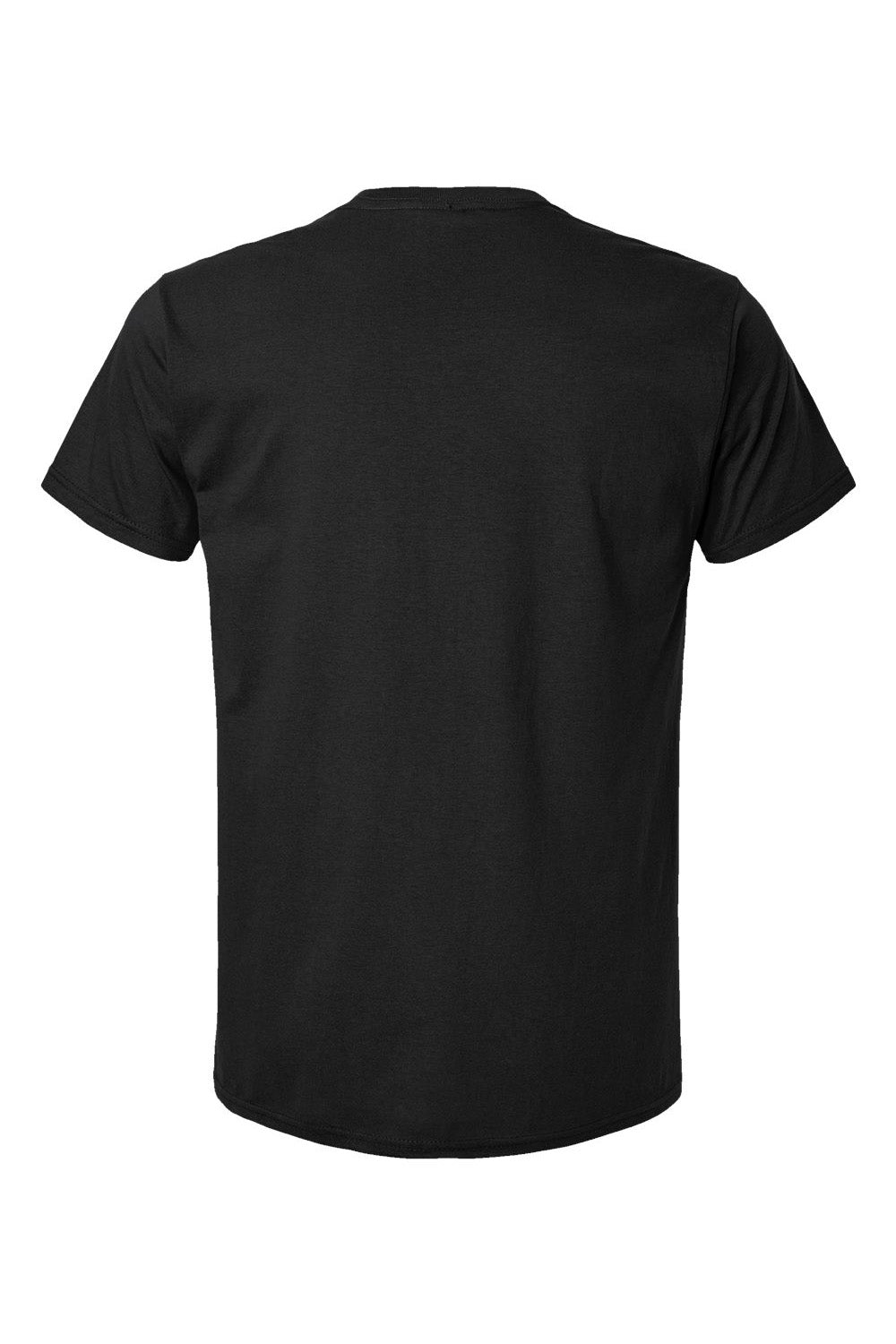 Hanes 498PT Mens Perfect-T PreTreat Short Sleeve Crewneck T-Shirt Black Flat Back