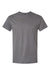 Hanes 498PT Mens Perfect-T PreTreat Short Sleeve Crewneck T-Shirt Smoke Grey Flat Front