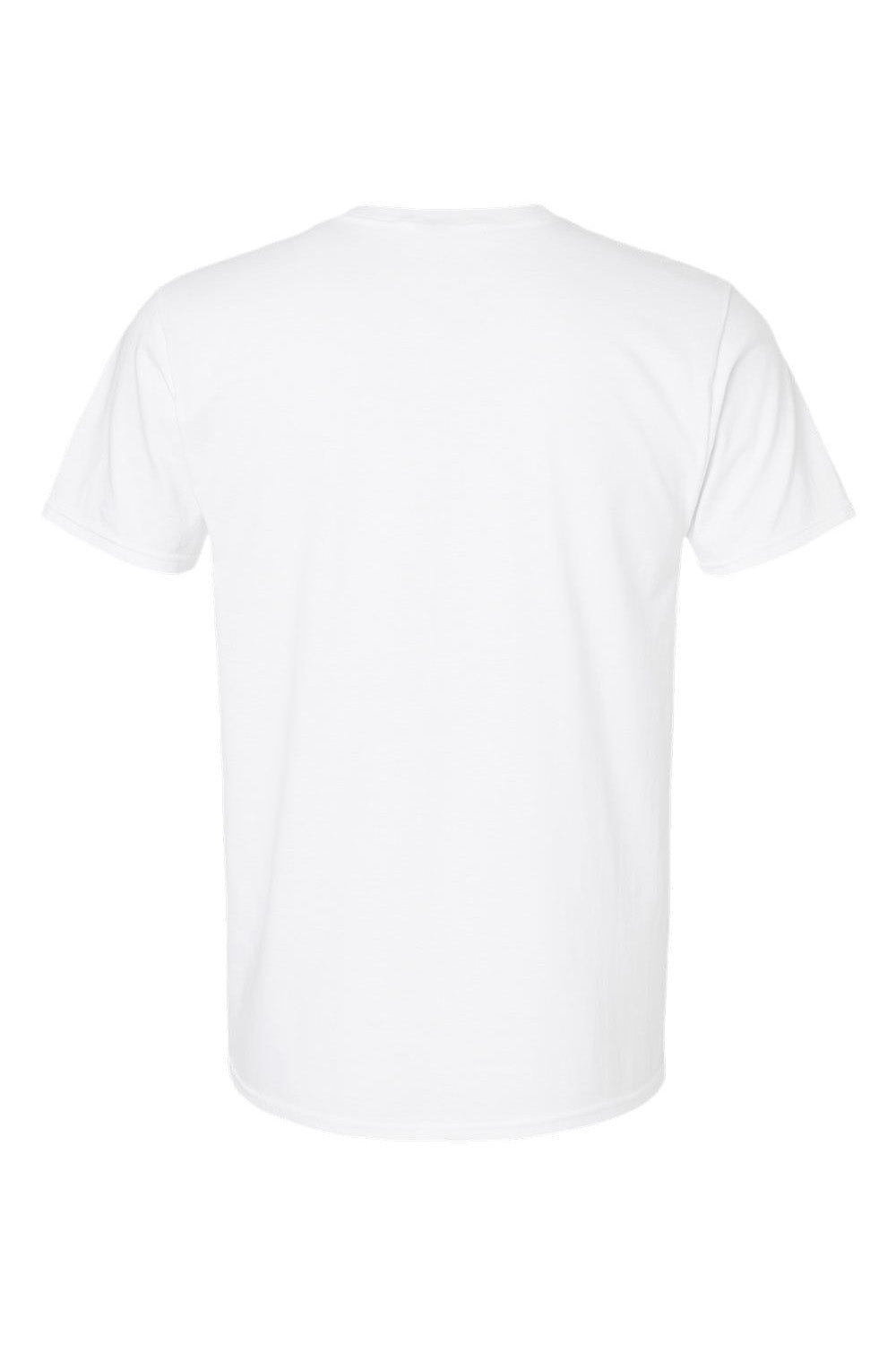 Hanes 498PT Mens Perfect-T PreTreat Short Sleeve Crewneck T-Shirt White Flat Back