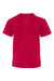 Hanes 498Y Youth Nano-T Short Sleeve Crewneck T-Shirt Deep Red Flat Back