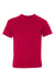 Hanes 498Y Youth Nano-T Short Sleeve Crewneck T-Shirt Deep Red Flat Front