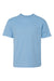 Hanes 498Y Youth Nano-T Short Sleeve Crewneck T-Shirt Light Blue Flat Front