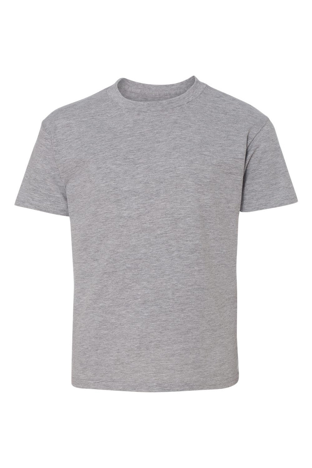 Hanes 498Y Youth Nano-T Short Sleeve Crewneck T-Shirt Light Steel Grey Flat Front