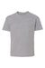 Hanes 498Y Youth Nano-T Short Sleeve Crewneck T-Shirt Light Steel Grey Flat Front