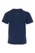 Hanes 498Y Youth Nano-T Short Sleeve Crewneck T-Shirt Navy Blue Flat Back