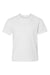 Hanes 498Y Youth Nano-T Short Sleeve Crewneck T-Shirt White Flat Front