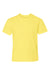 Hanes 498Y Youth Nano-T Short Sleeve Crewneck T-Shirt Yellow Flat Front