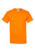 Hanes 5170 Mens EcoSmart Short Sleeve Crewneck T-Shirt Safety Orange Flat Front